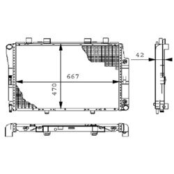 Chladič motora MAHLE CR 246 000P - obr. 1