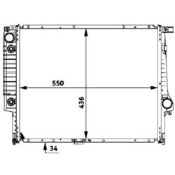 Chladič motora MAHLE CR 328 000P - obr. 1