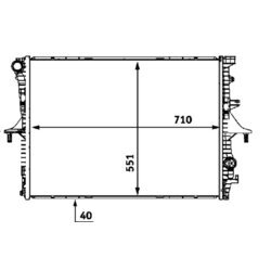 Chladič motora MAHLE CR 571 000P - obr. 1