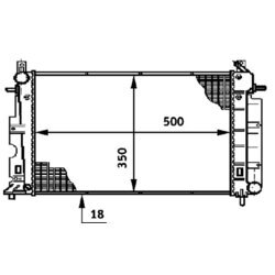 Chladič motora MAHLE CR 643 000S