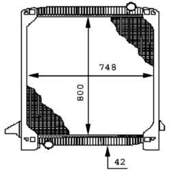 Chladič motora MAHLE CR 693 000P - obr. 3