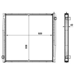 Chladič motora MAHLE CR 861 000P