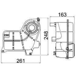 Vyrovnávacia nádobka chladiacej kvapaliny MAHLE CRT 24 000S