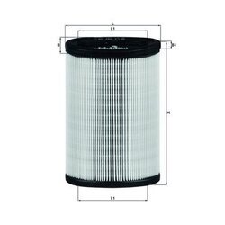 Vzduchový filter MAHLE LX 597