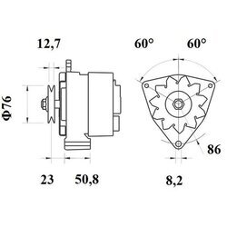 Alternátor MAHLE MG 228 - obr. 4