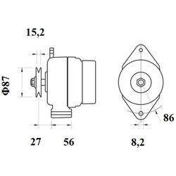 Alternátor MAHLE MG 251 - obr. 4