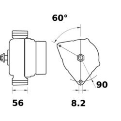 Alternátor MAHLE MG 336 - obr. 1