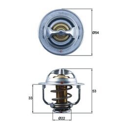 Termostat chladenia MAHLE TX 179 89D - obr. 2