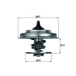 Termostat chladenia MAHLE TX 18 65 - obr. 2