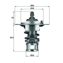 Termostat chladenia MAHLE TX 65 82