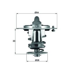 Termostat chladenia MAHLE TX 72 82 - obr. 2