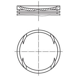 Piest MAHLE 063 55 01 - obr. 1