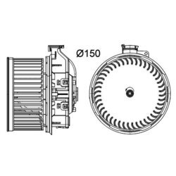 Vnútorný ventilátor MAHLE AB 259 000P