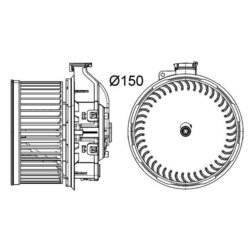 Vnútorný ventilátor MAHLE AB 260 000P