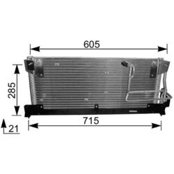 Kondenzátor klimatizácie MAHLE AC 214 000S - obr. 1