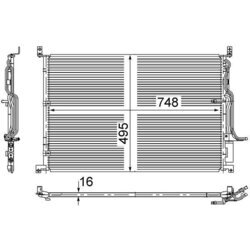 Kondenzátor klimatizácie MAHLE AC 271 000S - obr. 1