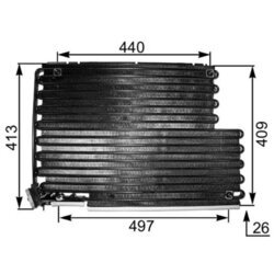 Kondenzátor klimatizácie MAHLE AC 343 000S - obr. 1