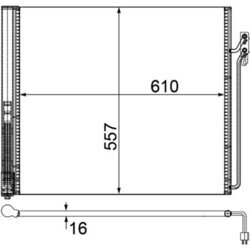 Kondenzátor klimatizácie MAHLE AC 586 000P - obr. 1