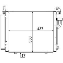 Kondenzátor klimatizácie MAHLE AC 712 000S - obr. 1