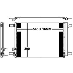 Kondenzátor klimatizácie MAHLE AC 772 000P - obr. 1