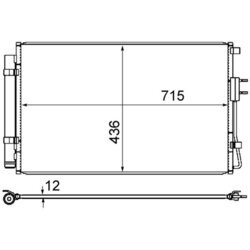 Kondenzátor klimatizácie MAHLE AC 868 000S - obr. 1