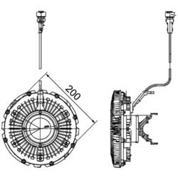 Spojka ventilátora chladenia MAHLE CFC 100 000P - obr. 1