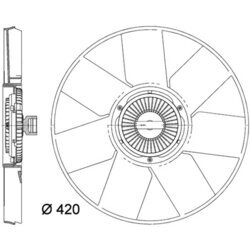 Ventilátor chladenia motora MAHLE CFF 472 000P - obr. 1