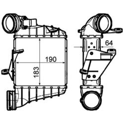 Chladič plniaceho vzduchu MAHLE CI 306 000P - obr. 3