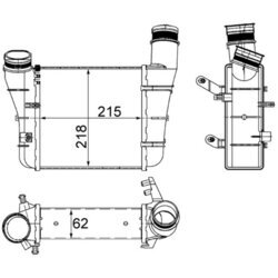 Chladič plniaceho vzduchu MAHLE CI 336 000S - obr. 1