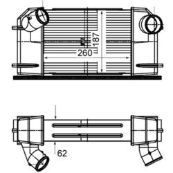 Chladič plniaceho vzduchu MAHLE CI 503 000S - obr. 1