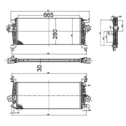 Chladič plniaceho vzduchu MAHLE CI 515 000S - obr. 1