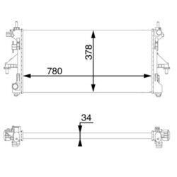 Chladič motora MAHLE CR 1069 000S