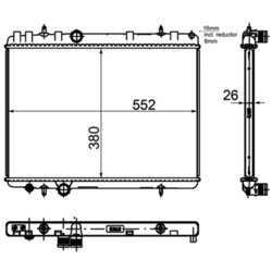 Chladič motora MAHLE CR 1144 000P