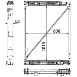 Chladič motora MAHLE CR 1174 000P - obr. 2