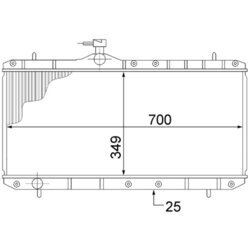 Chladič motora MAHLE CR 1516 000S