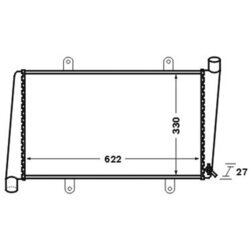 Chladič motora MAHLE CR 1541 000S