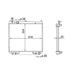 Chladič motora MAHLE CR 1577 000S - obr. 1