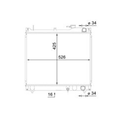 Chladič motora MAHLE CR 1659 000S