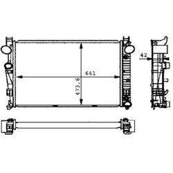 Chladič motora MAHLE CR 226 000P - obr. 1