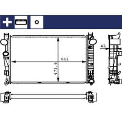 Chladič motora MAHLE CR 226 000S