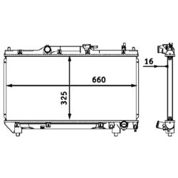 Chladič motora MAHLE CR 544 000S - obr. 1