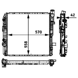 Chladič motora MAHLE CR 662 000P - obr. 1