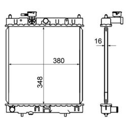 Chladič motora MAHLE CR 844 000S