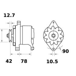 Alternátor MAHLE MG 588