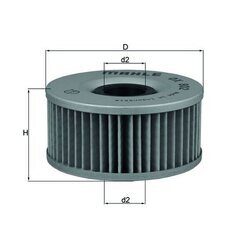 Olejový filter MAHLE OX 802 - obr. 2