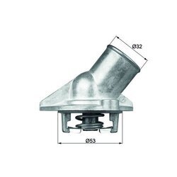 Termostat chladenia MAHLE TI 56 87D