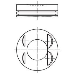 Piest MAHLE 021 PI 00127 000 - obr. 1