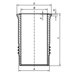 Vložka valcov MAHLE 037 WN 48 01 - obr. 1