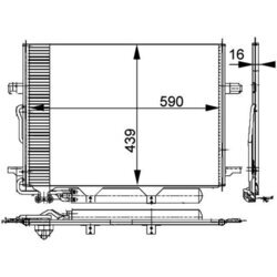 Kondenzátor klimatizácie MAHLE AC 318 000P - obr. 1