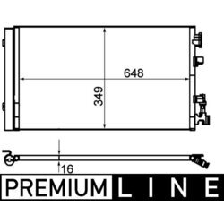 Kondenzátor klimatizácie MAHLE AC 630 000P